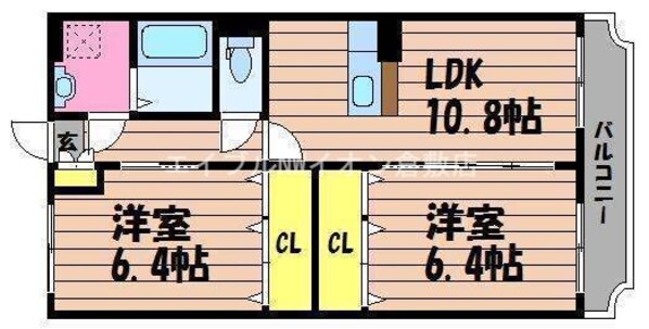 コンフォートⅠの物件間取画像